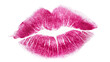 © Saoirse - Vibrant pink lipstick kiss mark imprint, isolated on transparent background, perfect for beauty, romance, and Valentine s Day designs PNG