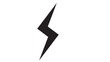 © IsratJahan - Black lightning bolt vector symbol, electric energy, power icon, abstract symbol on white background