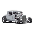 © Billie - Classic American Hot Rod Coupe Car, Vintage Vehicle, Custom Chopped Coupe