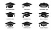 © O - Graduation caps and academic hats.