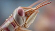 © rinie yuniartini - Macro shot of grasshopper head, insect close-up