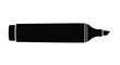 © MdBakerHossen - Simple black silhouette of a marker pen isolated on a white background