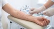 © Tatyana - Medical professional conducting allergy skin prick test on patient’s arm