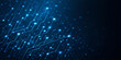 © Nipa - Abstract digital background featuring glowing blue circuit board lines and data network nodes