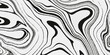 © Apurba - Abstract black and white swirling lines create a fluid marbled pattern