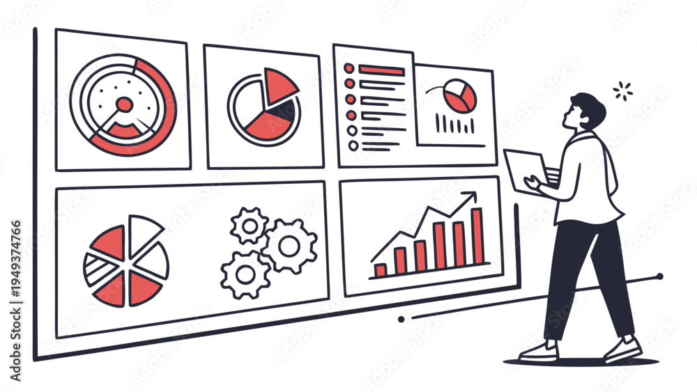 Data Visualization Icon Pack – Analytics Dashboard and Statistics ...