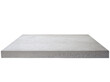 © Andrei - Rough textured gray concrete slab, a sturdy rectangular cement platform with visible aggregate surface, isolated PNG on transparent background for product display
