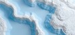 © zahra - Abstract layered terrain with blue and white color scheme design