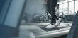 © Garun Studios - Close up of woman walking on treadmill in modern gym with copy space, representing fitness background and healthy lifestyle concept. Focus on cardio training, endurance and active living.