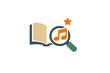 © Danila - A flat vector illustration featuring an open book with a magnifying