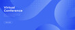 © Mariia - Abstract blue gradient background with soft curved shapes. Modern horizontal banner in minimal style for business, tech, healthcare, finance, presentation slides, websites, corporate branding design