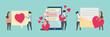 © Rawpixel.com - Digital love communication illustration vector set