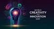 ©  Aʟʟ-ʀᴏᴜɴᴅᴇʀ  - Illuminating world creativity and innovation day with futuristic light bulb design