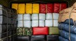 © White Craft  - Stacked luggage bags in truck cargo smuggling illegal goods transportation