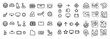 © Katy Pink - Car icons with steering wheel seat belt lock outline