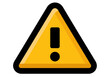 © MANGKORN - Warning Symbol: Bold, clear, and unmistakable, a yellow triangular warning sign with a central exclamation mark conveys immediate attention.