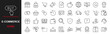 © mi-vector - E -Commerce web icons set. E - Commerce - simple thin line icons collection. Containing shopping cart, support, credit card, discount, search, market, shop, delivery and more. Simple web icons set