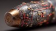 © mryanfahrudin1 - Close up of a bullet with integrated circuitry technology concept
