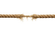 © PerfectPhoto - Rope frayed and breaking under tension, transparent background