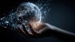 © nahid_hasan_masud - Hand holding glowing digital Earth with connecting nodes