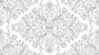 © Kebo - Intricate floral pattern design featuring ornate details on a clean white background