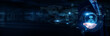 © Shevon - Programmer hand holding with worldwide network connection, coding technology, software engineering, programming logic, algorithm development concept.