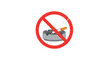 © Farid - No smoking sign with cigarette and ashtray on white background