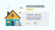 © Restu - Housewarming Party Invitation Card Design Template.