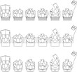 © Riki - Technical architectural plan view drawing showing human figures in various sitting and reading positions on chairs with overhead perspective for scale reference.