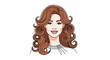 © Cera - Portrait of a beautiful woman with voluminous wavy brown hair and a friendly smile