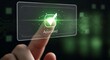 © Ramim - Finger pressing a digital screen displaying an approved checkmark and the word 'Approved'.