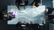 © InfiniteFlow - A modern business team engages in collaboration on artificial intelligence solutions using virtual reality technology, showcasing innovative approaches in a conference room. Raster