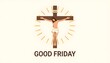 © Rubab - Good friday icon with jesus christ on the cross, symbolizing sacrifice and redemption on holy day