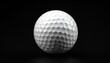 © Rahmat  - White golf ball isolated on solid black background professional sports equipment for competition practice and leisure activity macro shot