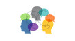 © Naswi - Diverse group of people thinking together.
