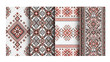 © Liaqat - Cultural Textile Patterns: Intricate patterns from a collection of colorful textiles, showcasing detailed cross-stitch designs and traditional embroidery, celebrating heritage and artistic skill.