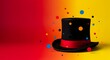 © Sabana Designs - Vibrant top hat with colorful confetti