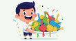 © MilioDerestd.co - Boy Holding Colorful Party Poppers.