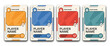 © Kayla Quentin - Sports card template set illustration, trading frames for football basketball and hockey players on black background collectible game design.
