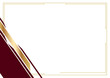 © GMaX - Elegant certificate background with Maroon and Gold Abstract Design with Copy Space.