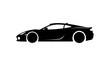 © Md Humaun - Sleek black sports car silhouette vector with modern side profile luxury performance vehicle design