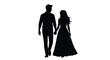 © Golam Rabbi - Couple holding hands walking forward in a dramatic silhouette