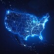 © mbok - A glowing blue map of the United States at night (2)