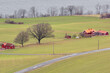 © a40757se - High angle view of houses and trees on field in Granna - Sweden
