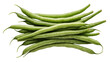 © Dennis - Isolated pile of fresh green beans, raw and ready for healthy cooking and eating
