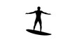 © Boncos - Man surfing on a board.