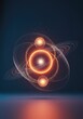© Latsamee - Abstract illustration showing balanced energy flow and perfect cosmic harmony against a minimalist clean blank canvas for text, motion, minimalist, backdrop