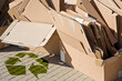 © Francesco Scatena - Stacks of paper and cardboard ready to be recycled - Reuse, Reduce, Recycle concept image