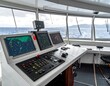 © gasur - Interior view of ship's bridge with navigation displays and controls