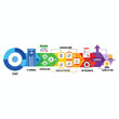 © Pernandes - Colorful process flow from start to completion with icons representing planning, tasks, and launch
